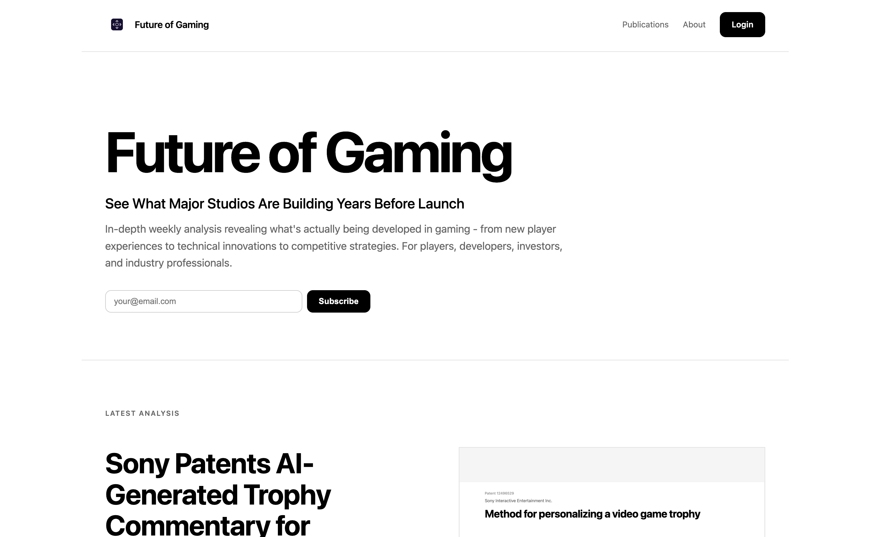 Future of Gaming hero