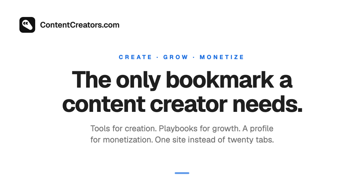 ContentCreators.com hero
